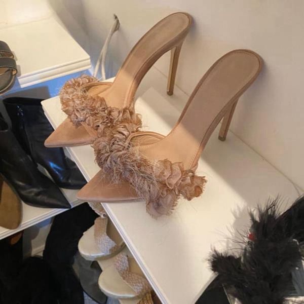 sandals pointed flower stiletto high heel banquet female large size and slippers handmade custom fashion sandals, Black
sandals pointed flower stiletto high heel banquet female large size and slippers handmade custom fashion sandals, Black