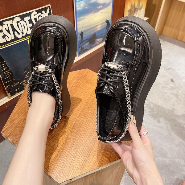 boots sponge cake thick bottom increases british style all-match black patent leather small shoes women 2021 summer lace-u
boots sponge cake thick bottom increases british style all-match black patent leather small shoes women 2021 summer lace-u