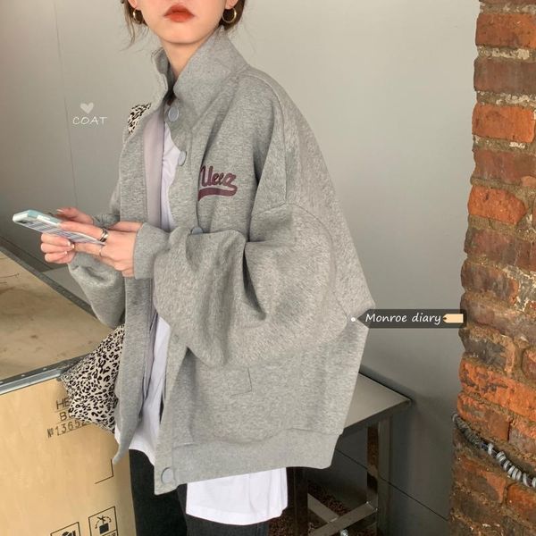 women's jackets fafa loose and versatile jacket baseball sweater fried street 2021 autumn casual top, Black;brown
women's jackets fafa loose and versatile jacket baseball sweater fried street 2021 autumn casual top, Black;brown