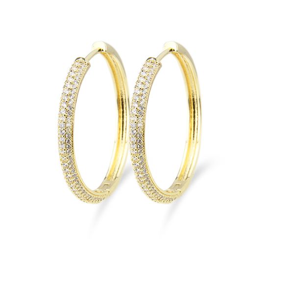 design trendy jewelry gold copper white cubic zirconia round earrings for women fashion party anniversary gift, Golden
design trendy jewelry gold copper white cubic zirconia round earrings for women fashion party anniversary gift, Golden
