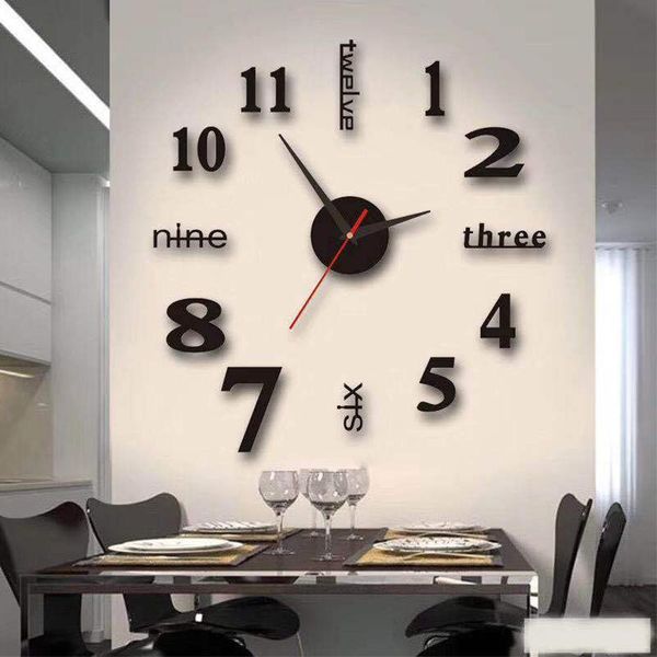 wall clock 3d creative watch clocks acrylic mirror stickers living room quartz needle horloge home decor wallclock dropship
wall clock 3d creative watch clocks acrylic mirror stickers living room quartz needle horloge home decor wallclock dropship