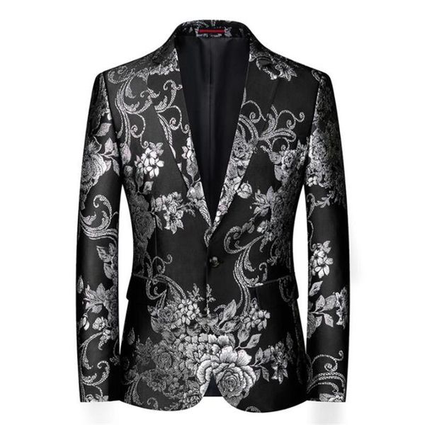men's suits & blazers embroidery flower suit mens personalized evening bright silver british style catwalk dress casual large size jacq, White;black
men's suits & blazers embroidery flower suit mens personalized evening bright silver british style catwalk dress casual large size jacq, White;black