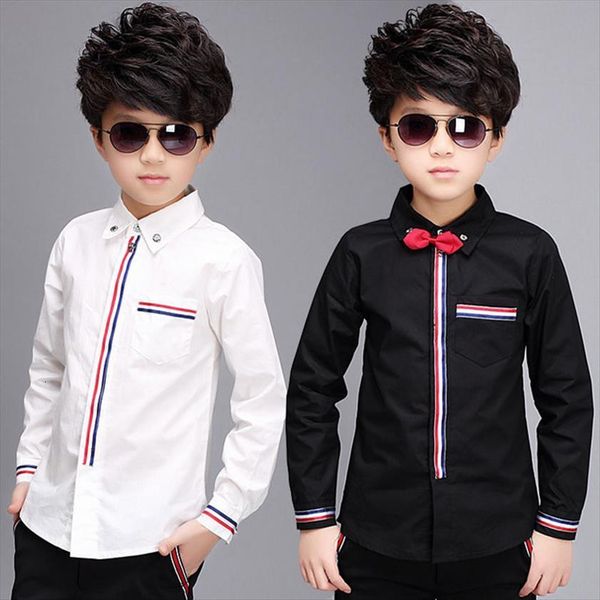 teenage boys shirts spring cotton long sleeve solid shirt kids teen school bow clothes 6 10 13 15years, White;black
teenage boys shirts spring cotton long sleeve solid shirt kids teen school bow clothes 6 10 13 15years, White;black