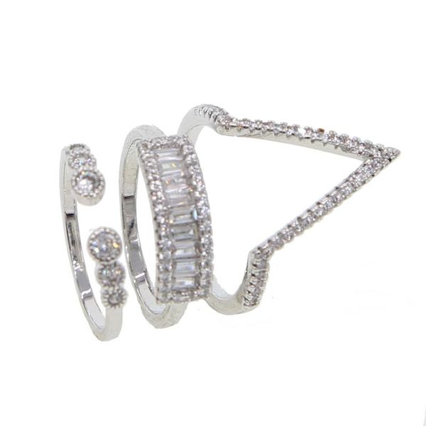 wedding rings women lady cz set with v shape finger 3pcs jewelry for party ol gift wholesale, Slivery;golden
wedding rings women lady cz set with v shape finger 3pcs jewelry for party ol gift wholesale, Slivery;golden