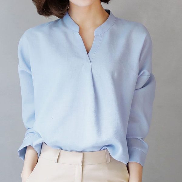 women's blouses & shirts v-neck blouse women elegant woman autumn korean fashion long sleeve loose office lady clothes roupa, White
women's blouses & shirts v-neck blouse women elegant woman autumn korean fashion long sleeve loose office lady clothes roupa, White