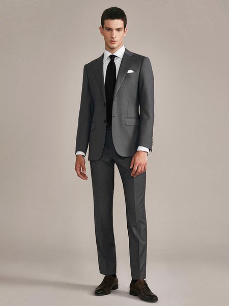 men's suits & blazers 100% wool set for men 2021 autumn winter grey single breasted christmas party wear wedding groom business man for, White;black
men's suits & blazers 100% wool set for men 2021 autumn winter grey single breasted christmas party wear wedding groom business man for, White;black