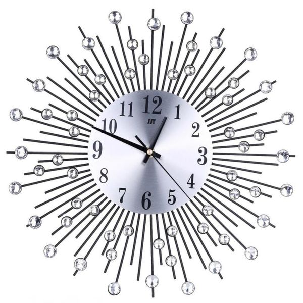 fashion rhinestone analog quartz wall clock living room bedroom decor silence clocks 
fashion rhinestone analog quartz wall clock living room bedroom decor silence clocks