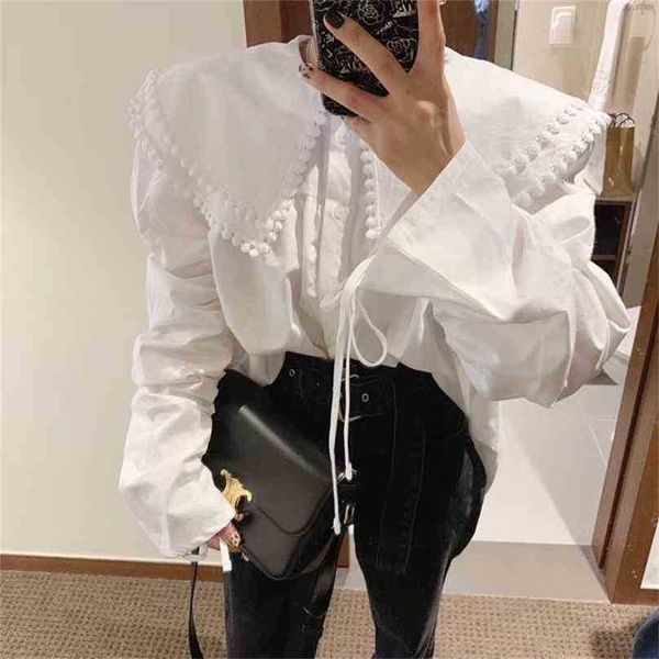 office lady ruffles thicken drawstring all-match loose stylish women shirts 210525, White
office lady ruffles thicken drawstring all-match loose stylish women shirts 210525, White