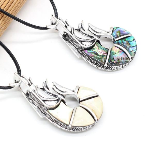 pendant necklaces natural shell animal necklace charms shrimp shape for jewerly accessory 28x52mm length 55+5cm, Silver
pendant necklaces natural shell animal necklace charms shrimp shape for jewerly accessory 28x52mm length 55+5cm, Silver