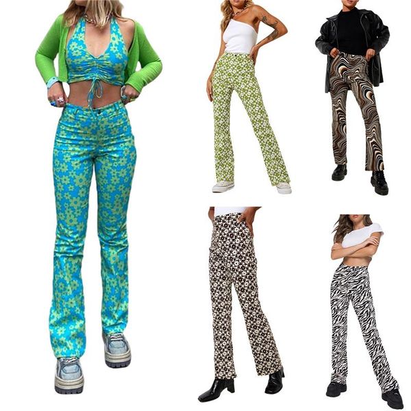 women's pants & capris early fall floral print streetwear women high waist baggy straight green brown female fashion wide trousers, Black;white
women's pants & capris early fall floral print streetwear women high waist baggy straight green brown female fashion wide trousers, Black;white