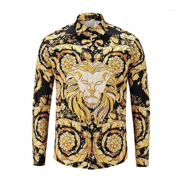 2021 style men shirts fashion 3d floral print long sleeve shirt casual slim fit luxury camisas de hombre1, White;black
2021 style men shirts fashion 3d floral print long sleeve shirt casual slim fit luxury camisas de hombre1, White;black