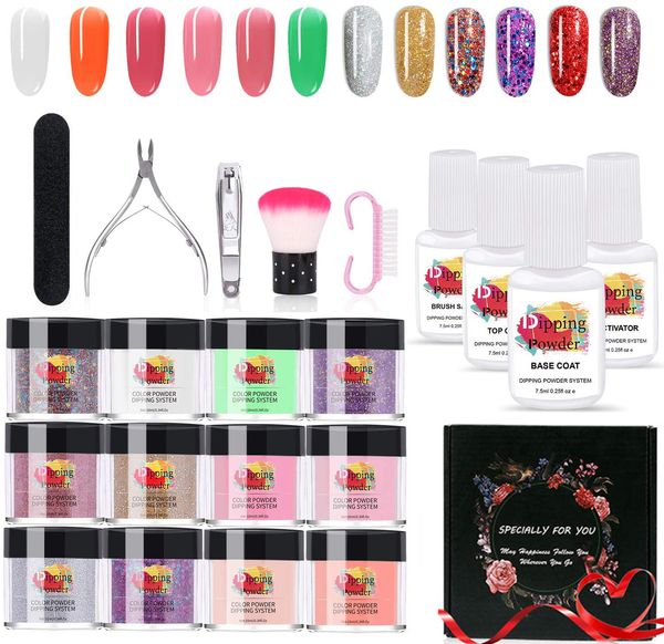 22pcs gift set dipping nail powder set series color acrylic powder nail manicure tools glittery nail art builder decorations
22pcs gift set dipping nail powder set series color acrylic powder nail manicure tools glittery nail art builder decorations