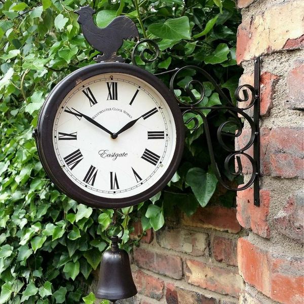 wall clocks retro garden clock outdoor wrought iron double-sided metal hanging station bell shape decor
wall clocks retro garden clock outdoor wrought iron double-sided metal hanging station bell shape decor