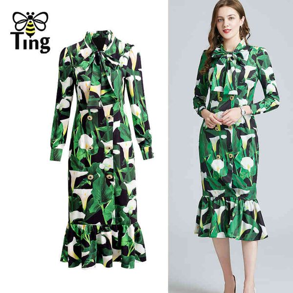 runway fashion design midi dress women luxury crystal button bow collar green palm leaf floral mermaid casual long 210513, Black;gray
runway fashion design midi dress women luxury crystal button bow collar green palm leaf floral mermaid casual long 210513, Black;gray