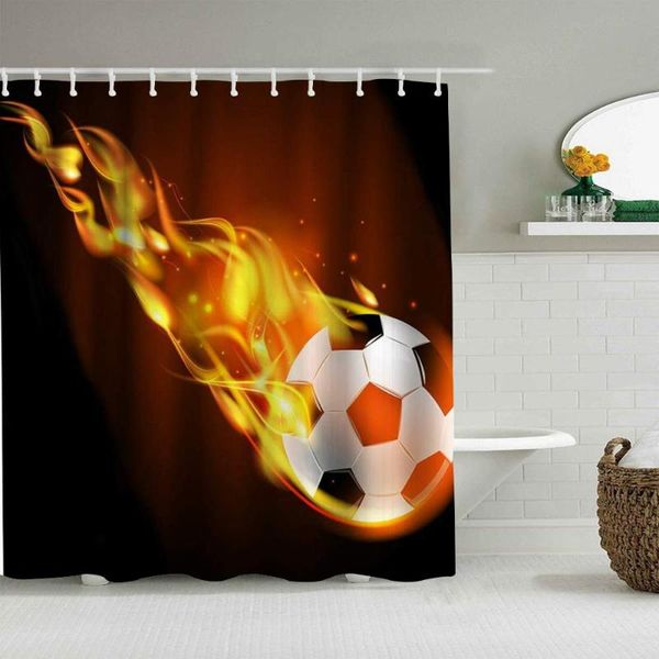 shower curtains polyester fabric curtain set with 12 plastic hooks decorative bath football burning theme sport lover
shower curtains polyester fabric curtain set with 12 plastic hooks decorative bath football burning theme sport lover