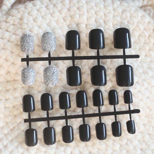 24pcs sale fashion candy color crystal glitter fake nails short silver n228-11, Red;gold
24pcs sale fashion candy color crystal glitter fake nails short silver n228-11, Red;gold