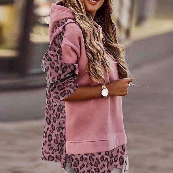women's hoodies & sweatshirts autumn leopard patchwork hooded sweatshirt women winter long sleeve hoodie female casual irregular p, Black
women's hoodies & sweatshirts autumn leopard patchwork hooded sweatshirt women winter long sleeve hoodie female casual irregular p, Black