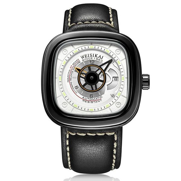 wristwatches 2021 creative automatic watch men square mechanical watches mens leather strap wristwatch male clock erkek kol saati, Slivery;brown
wristwatches 2021 creative automatic watch men square mechanical watches mens leather strap wristwatch male clock erkek kol saati, Slivery;brown