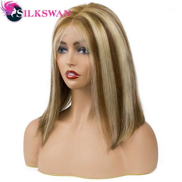 silkswan highlight wigs straight human hair honey blonde 13x4 bob lace pre-plucked 180%brazilian for women1, Black;brown
silkswan highlight wigs straight human hair honey blonde 13x4 bob lace pre-plucked 180%brazilian for women1, Black;brown