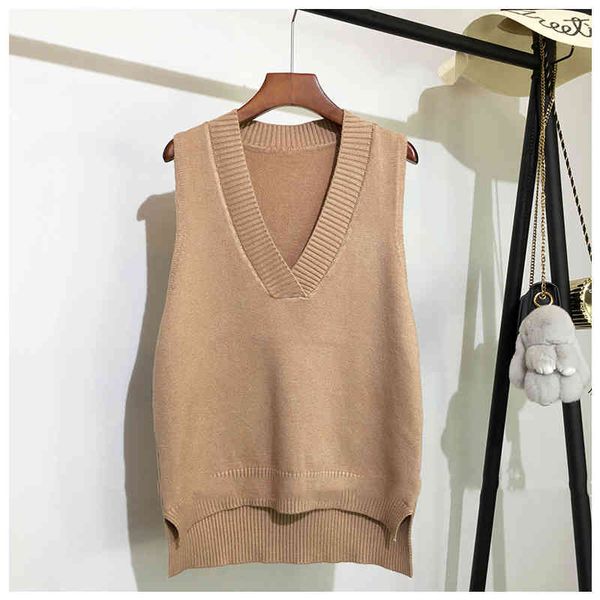 knitting sweater vest women sleeveless v-neck soild autumn and winter new korean loose wild casual pink knitted womens jumper, Black;white
knitting sweater vest women sleeveless v-neck soild autumn and winter new korean loose wild casual pink knitted womens jumper, Black;white