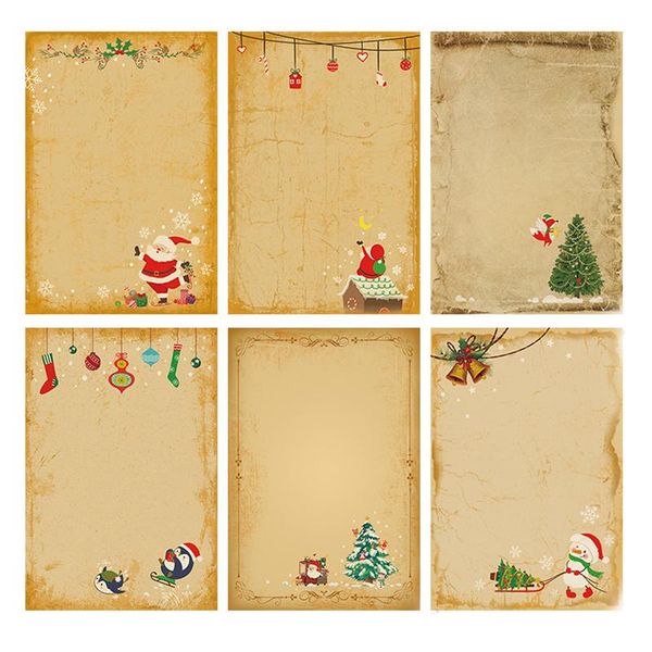 greeting cards 6pcs vintage christmas kraft letter paper santa claus snowman pad gift invitation card with envelopes xmas party
greeting cards 6pcs vintage christmas kraft letter paper santa claus snowman pad gift invitation card with envelopes xmas party
