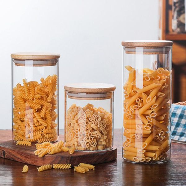 storage bottles & jars 1pc high borosilicate glass jar sealed transparent container with bamboo cover for (450ml)
storage bottles & jars 1pc high borosilicate glass jar sealed transparent container with bamboo cover for (450ml)