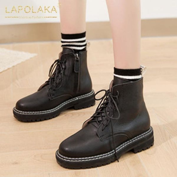 boots lapolaka brand design big size 43 thick heels ankle woman shoes zip up ins comfortable ladies female1, Black
boots lapolaka brand design big size 43 thick heels ankle woman shoes zip up ins comfortable ladies female1, Black