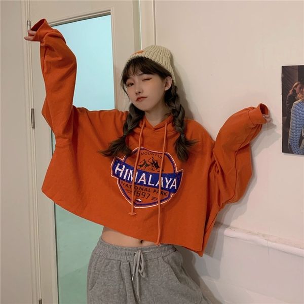 short sweater women's autumn / winter 2020 new loose korean bf lazy hoodie long sleeve top, Black
short sweater women's autumn / winter 2020 new loose korean bf lazy hoodie long sleeve top, Black