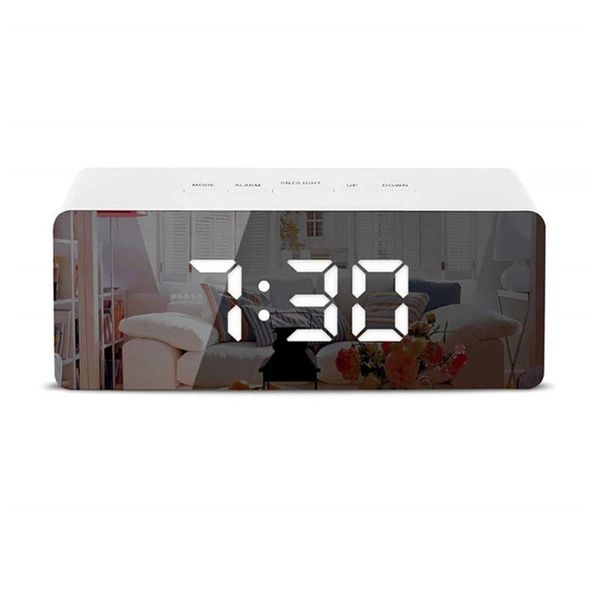 desk & table clocks led mirror alarm clock large time temperature display digital snooze adjustable brightness home decoration
desk & table clocks led mirror alarm clock large time temperature display digital snooze adjustable brightness home decoration