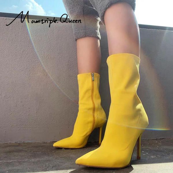 boots shoes woman autumn winter ankle punk rubber thin high heels platform yellow blue pinkycolor 2021, Black
boots shoes woman autumn winter ankle punk rubber thin high heels platform yellow blue pinkycolor 2021, Black