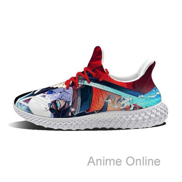 spring tomioka giyuu fresh pattern casual breathable running shoes