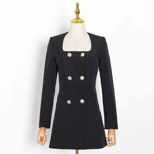 luxury party evening dress spring 2021 fashion style square neck long sleeve double breasted small suit slim short, Black
luxury party evening dress spring 2021 fashion style square neck long sleeve double breasted small suit slim short, Black