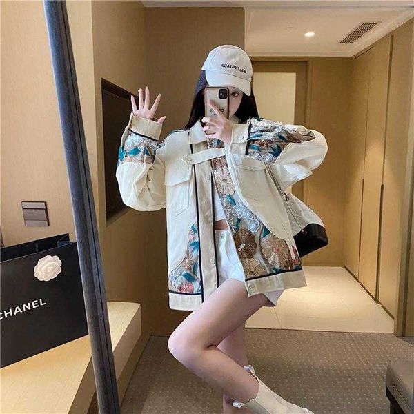 women's jackets embroidered jacket women autumn design sense niche loose casual female coat, Black;brown
women's jackets embroidered jacket women autumn design sense niche loose casual female coat, Black;brown