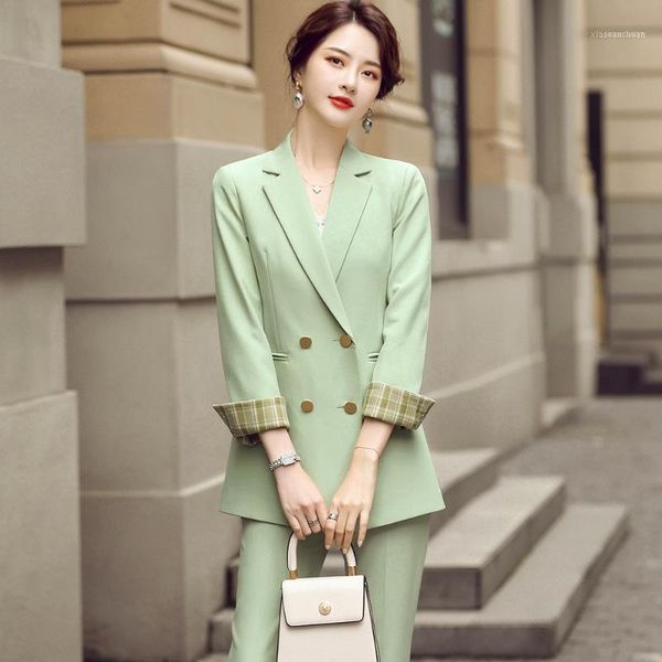 women's suits & blazers 2021 fall autumn winter arrival pant suit women casual 2 piece set long sleeve loose double breasted green blaz, White;black
women's suits & blazers 2021 fall autumn winter arrival pant suit women casual 2 piece set long sleeve loose double breasted green blaz, White;black