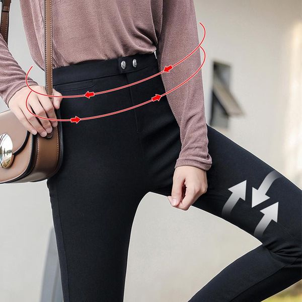 women's pants & capris magic women 2021 spring autumn korean high waist elastic nine points black trousers streetwear, Black;white
women's pants & capris magic women 2021 spring autumn korean high waist elastic nine points black trousers streetwear, Black;white