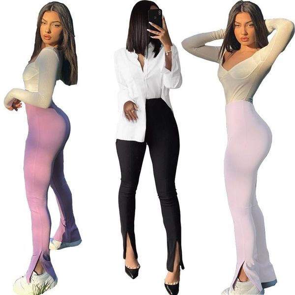 women's pants & capris european and american fashion casual leggings solid color slim slit trousers long pant, Black;white
women's pants & capris european and american fashion casual leggings solid color slim slit trousers long pant, Black;white