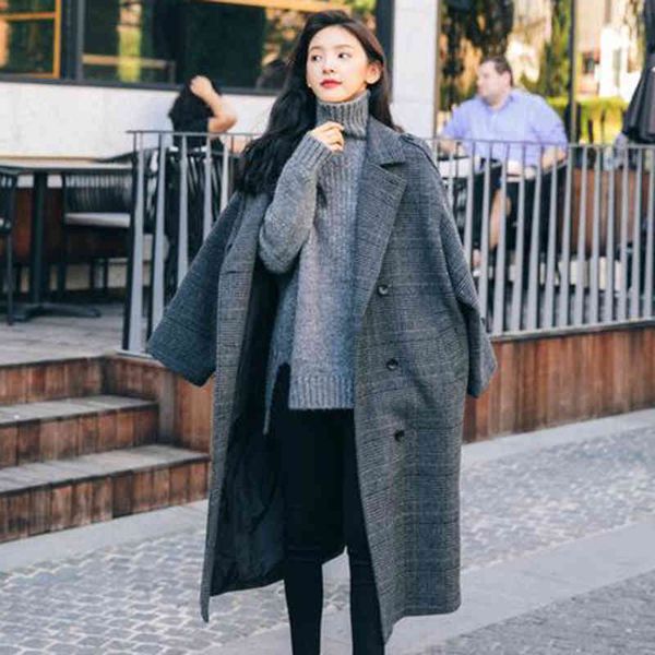 jackets breasted womens winter clothes mixtures for ladies wear women's plus girl's elegant double length plaid wool, Black;brown
jackets breasted womens winter clothes mixtures for ladies wear women's plus girl's elegant double length plaid wool, Black;brown
