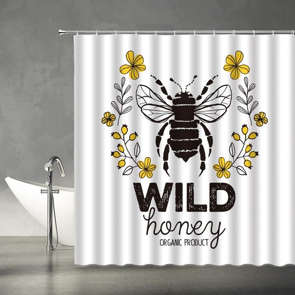 bee shower curtain rustic floral with bee abstract animal badge wild honey organic products quote design black white farm
bee shower curtain rustic floral with bee abstract animal badge wild honey organic products quote design black white farm