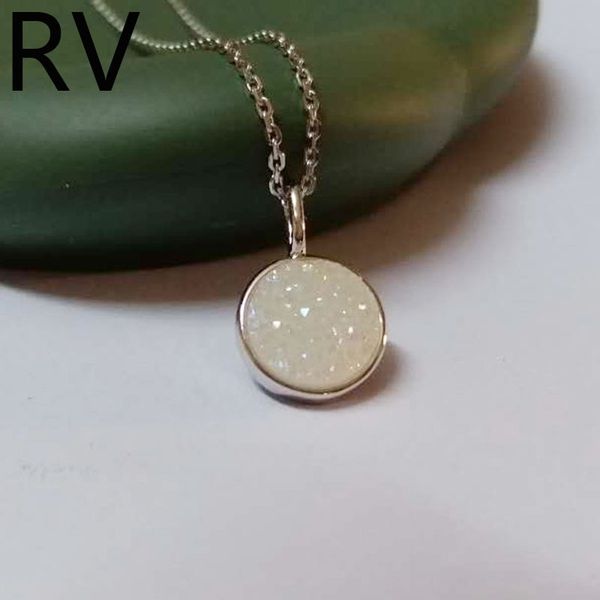 opal color opal white crystal cave pendant s925 round clavicle necklace taobao goods, Black
opal color opal white crystal cave pendant s925 round clavicle necklace taobao goods, Black