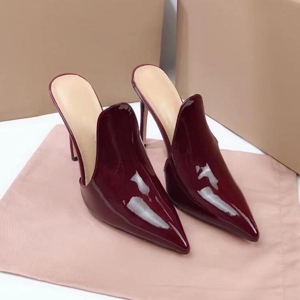 slippers pointed toe slides pure color shoes women high heel comfortable mules fashion, Black
slippers pointed toe slides pure color shoes women high heel comfortable mules fashion, Black