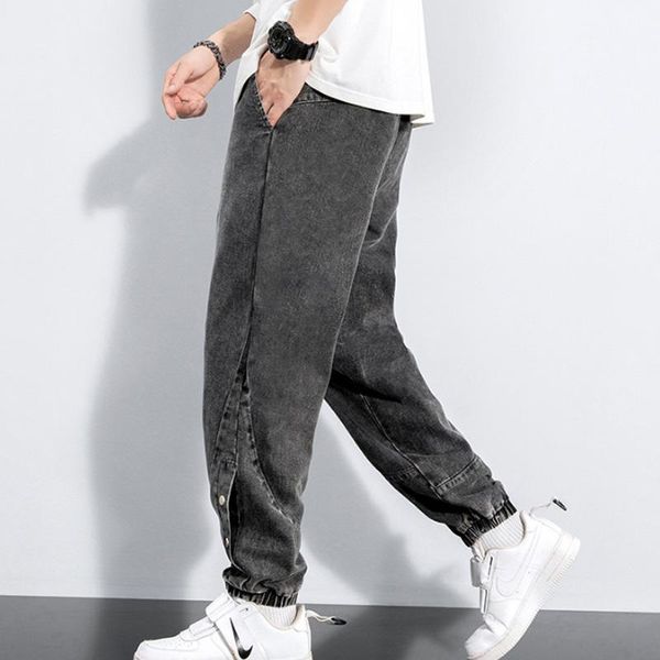 men's jeans pockets men cargo harem pants techwear joggers casual loose male trousers fashion streetwear, Blue
men's jeans pockets men cargo harem pants techwear joggers casual loose male trousers fashion streetwear, Blue