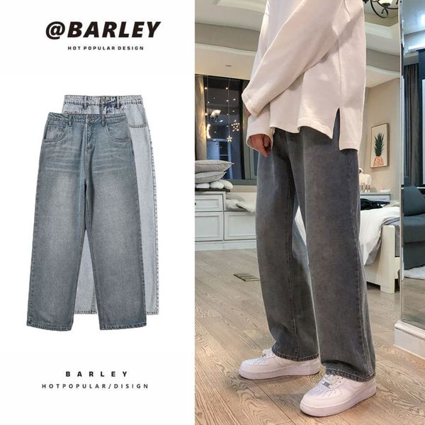 Korean Wide-leg Jeans Mens Fashion Casual Retro Harajuku Jeans Men Streetwear Loose Hip-hop Straight Denim Trousers Mens -2XL, Light blue
Korean Wide-leg Jeans Mens Fashion Casual Retro Harajuku Jeans Men Streetwear Loose Hip-hop Straight Denim Trousers Mens -2XL, Light blue