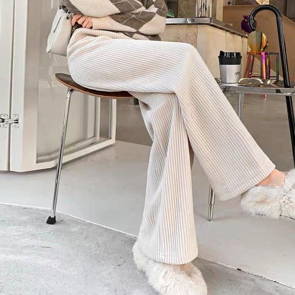 women's pants & capris corduroy wide leg women autumn and winter casual leisure trousers loose solid basic high waist sports straight s, Black;white
women's pants & capris corduroy wide leg women autumn and winter casual leisure trousers loose solid basic high waist sports straight s, Black;white