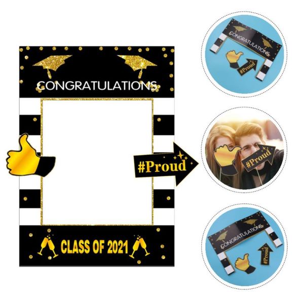 pc 2021 graduation party bachelor cap paper po frame prop (assorted color) frames 
pc 2021 graduation party bachelor cap paper po frame prop (assorted color) frames