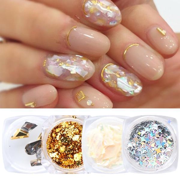 set gold glitter aluminum foil sequins for nails irregular shell flakes slider diy winter manicure nail art decorations ly18791, Silver;gold
set gold glitter aluminum foil sequins for nails irregular shell flakes slider diy winter manicure nail art decorations ly18791, Silver;gold