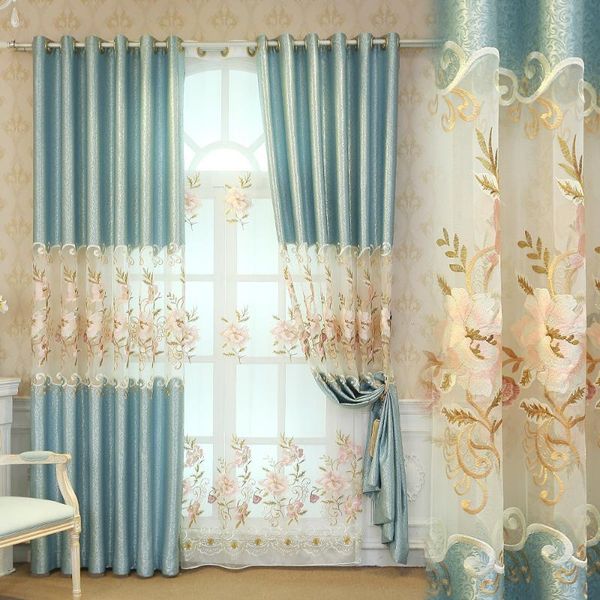 curtain & drapes high precision hollow embroidery flower semi-blackout fabric living room bedroom el
curtain & drapes high precision hollow embroidery flower semi-blackout fabric living room bedroom el