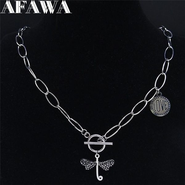 pendant necklaces hip hop dragonfl stainless steel black crystal necklace chain silver color jewelry chaine acier inoxydable n4825s02
pendant necklaces hip hop dragonfl stainless steel black crystal necklace chain silver color jewelry chaine acier inoxydable n4825s02
