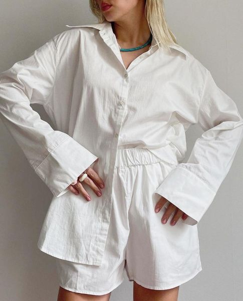casual women summer long sleeve blouse tracksuit shorts set loose and high waisted mini two piece 2021 women's tracksuits, Gray
casual women summer long sleeve blouse tracksuit shorts set loose and high waisted mini two piece 2021 women's tracksuits, Gray