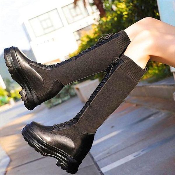 boots increasing height women cotton blend stretchy knee high platform wedge heels long 34 35 36 37 38 39, Black
boots increasing height women cotton blend stretchy knee high platform wedge heels long 34 35 36 37 38 39, Black