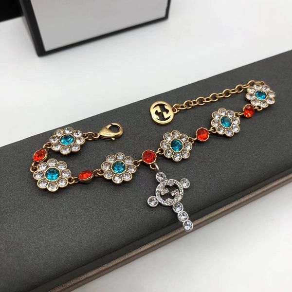 designer jewelry double key flower bracelet fashion temperament ins red same recommendation chain, Black
designer jewelry double key flower bracelet fashion temperament ins red same recommendation chain, Black